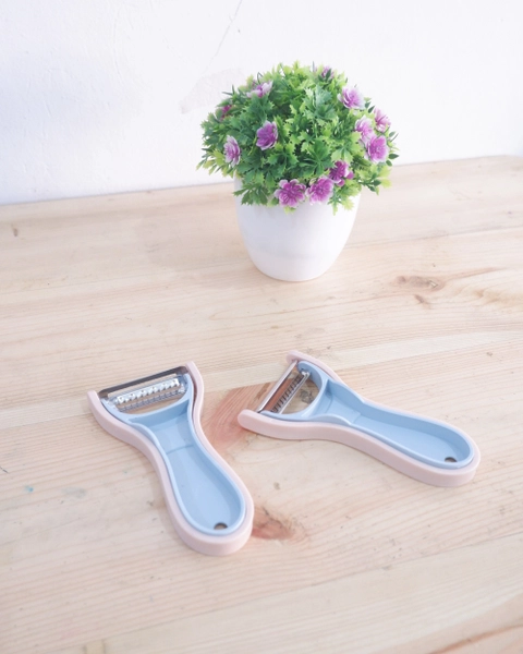 Alcante - Alat pengupas buah alat pengupas sayur plastik peeler knife 2 in 1