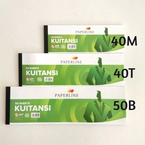 Bintang Terang ATK - Buku Kwitansi / Kuitansi Paperline Kecil - Sedang - Besar (1 Pack isi 10 buku)