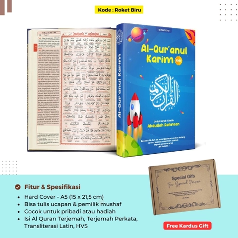 Pustaka Arafah - (PO) Al Quran Custom Terjemah Perkata Latin HC A5 Seri Roket