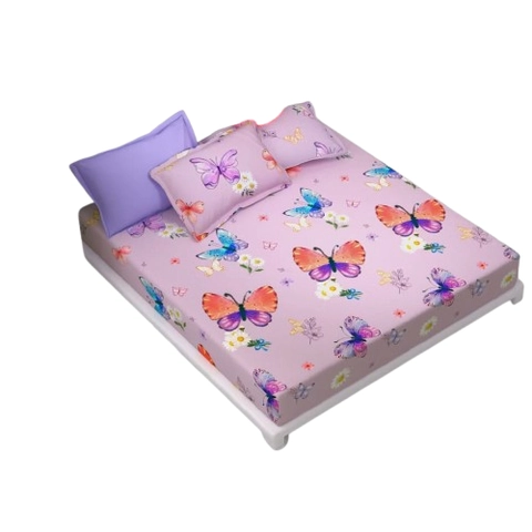 Galeripuko - Sprei Katun Premium Motif YUNABI LILAC