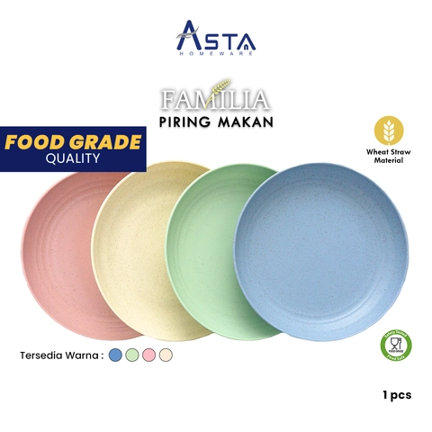 Asta Piring Makan Jerami Gandum Tebal Food Grade - Satuan