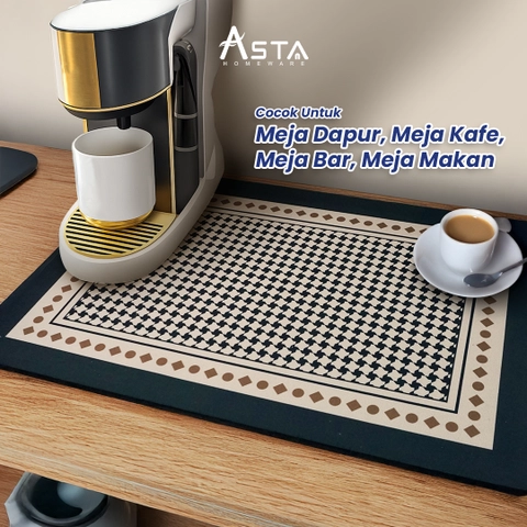 Asta Homeware Official - Asta Alas Meja Serap Air Anti Slip Bar Mat Bartender Rubber Splash Proof 40x60 cm