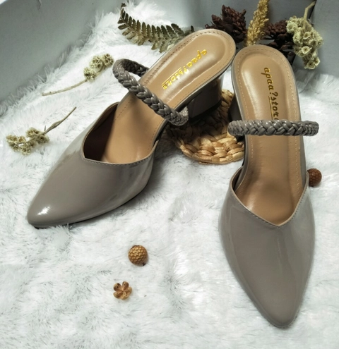 apaastore - Sandal Wanita Azkiya Hak 5 Cm Gray Ap-07