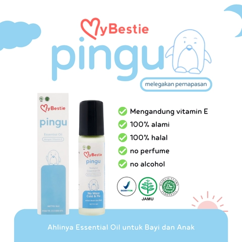 MyBestie Official - MyBestie Pingu - Essential Oil Pereda Batuk Pilek Bayi