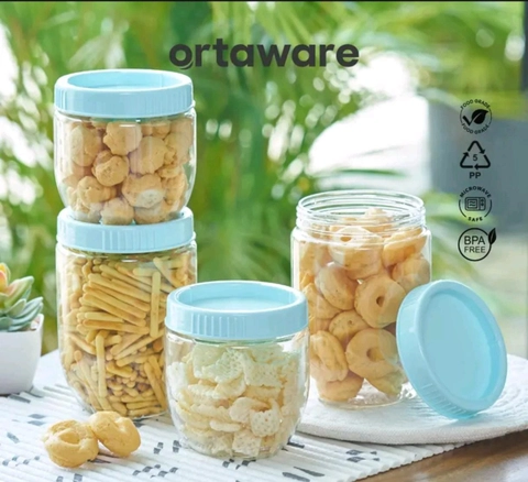ORTAWARE - OrtaXTakaware Lefa Toples Kue Lebaran Interlock Isi 4 pcs (2S&2M)