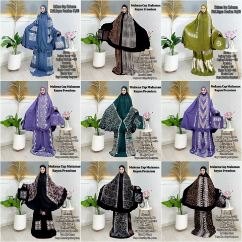 Khisna collection - Mukena dewasa terbaru batik bahan halus potongan