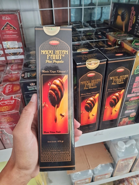 Madu Hitam Pahit Plus Propolis - AR ROHMAH / Madu Pahit Arrohmah