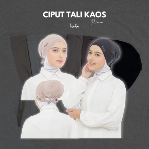 Leika - LEIKAHIJAB - INNER BASIC TURKI TALI // CIPUT TALI KAOS PREMIUM // INNER HIJAB // I