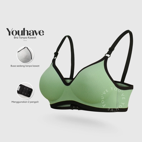 Youhave - Youve You Have BH Wanita Bra Tanpa Kawat Wanita Pakaian Dalam Wanita 100091