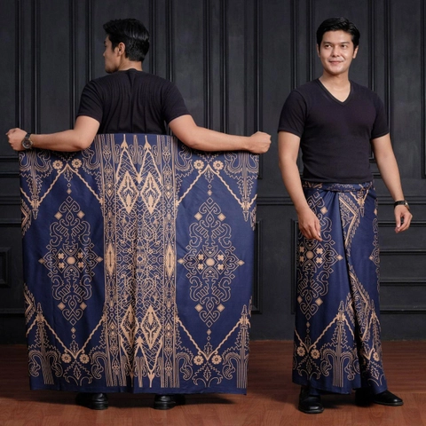 Khisna collection - Sarung Batik Pria Dewasa Free peci rajut Motif kws