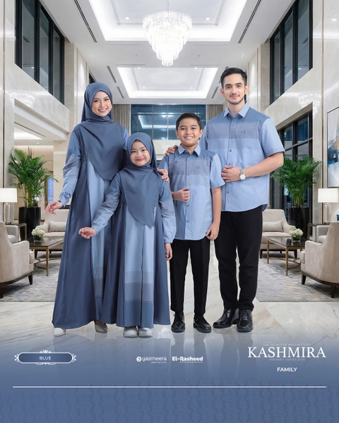 Yasmeera Official - SARIMBIT 2026 KASHMIRA SERIES WARNA BLUE