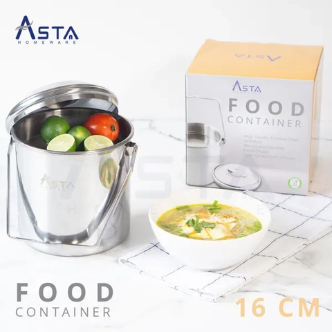 Asta Homeware - Asta Rantang Stainless Steel Food Container 16cm