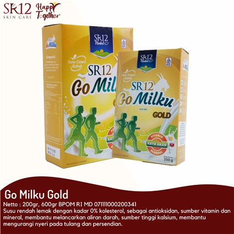 SR12 Gomilku Gold Susu Kambing Etawa Tinggi Kalsium Dan Neurotropik Menyehatkan Tulang Dan Syaraf