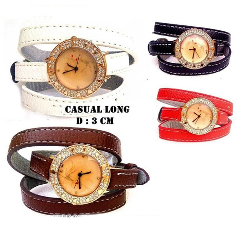Lanc Fashion - jam Tali Panjang Diamond Lady Lilit Fashion Kasual