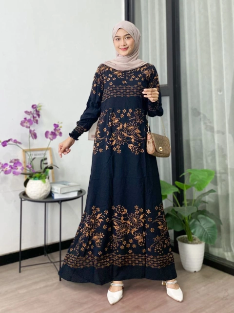 Batik Ayodha - GAMIS BINTAN ALLSIZE JUMBO LD 120CM