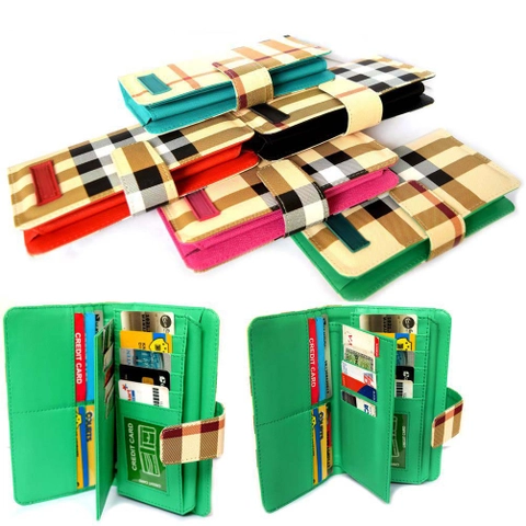 Lanc Fashion - Dompet Korean Lipat Kulit Gradasi Kartu Light
