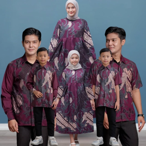Kois Batik - Batik Keluarga Coupel Series Bagus Banget Motif saung maron