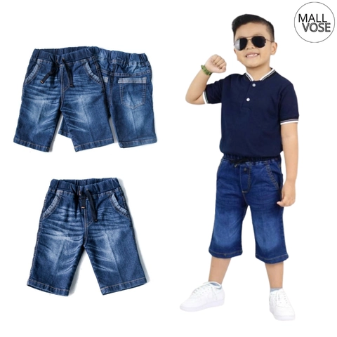 MALLVOSE - Celana Anak Jeans Pendek Cowok Cewek