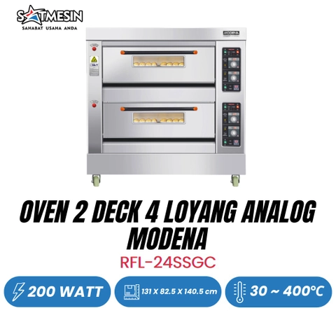 SATMESIN - RFL-24SSGC MODENA OVEN 2 DECK 4 LOYANG