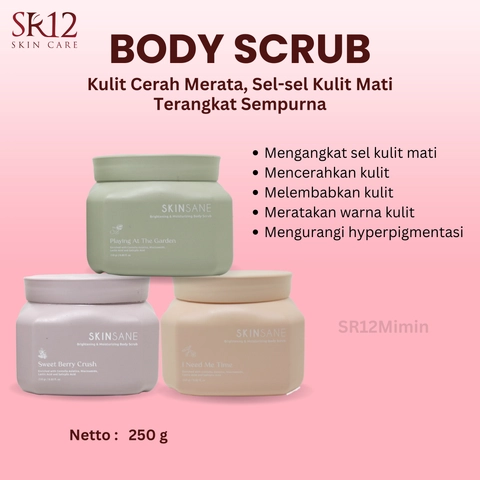 SR12 Jawa Barat - SR12 Body Scrub Skinsane Mengangkat Sel Kulit Mati Dan Mencerahkan Kulit