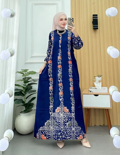 Batik Ayodha - GAMIS HIMA ALLSIZE STANDART LD 114CM