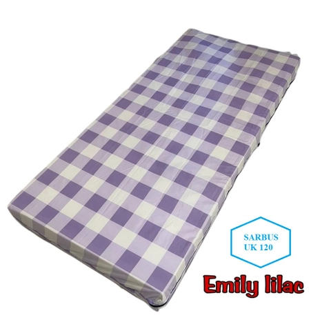 Galeripuko - Sarung Kasur Busa Resleting 120 x 200 X 15 Sprei Resleting No 3 - Emily Lilac