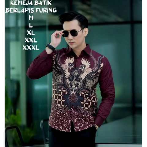 Kois Batik - Kemeja Batik Pria Berlapis Furing Terbaru Adem Dipakai Menyerap kringat motif sigit