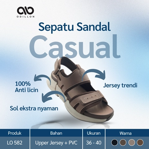 Odillon - LO 582 / Sepatu Sandal Wanita Casual