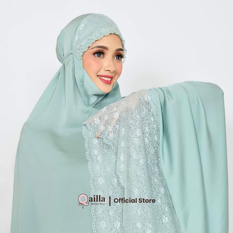 Mukena Zara Silk Renda - Dagu Syari