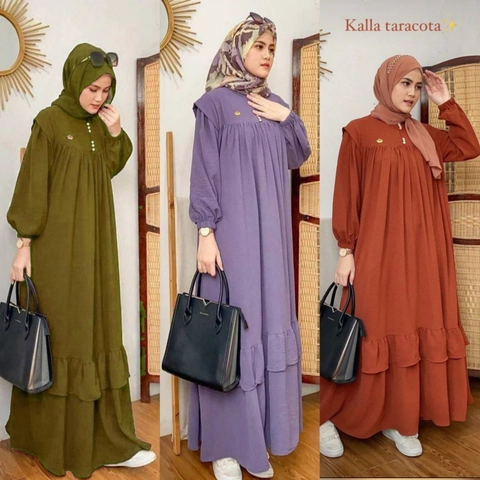 Amha Collection - GAMIS MAXI LONG KALLA DRESS AIRFLOW PREMIUM