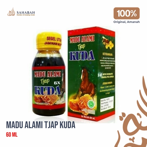 Sahabah Store - Madu Alami Tjap Kuda - Madu Stamina Pria - Obat Stamina - Madu Kuat - Obat Kuat