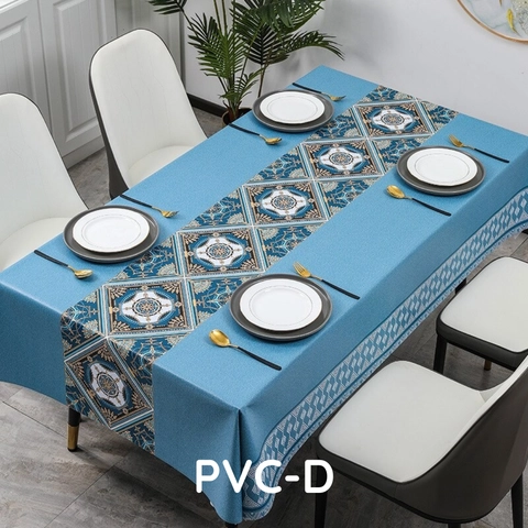 Lilopilo - Premium PVC Table Cloth/Taplak Meja Makan Waterproof Tahan Air