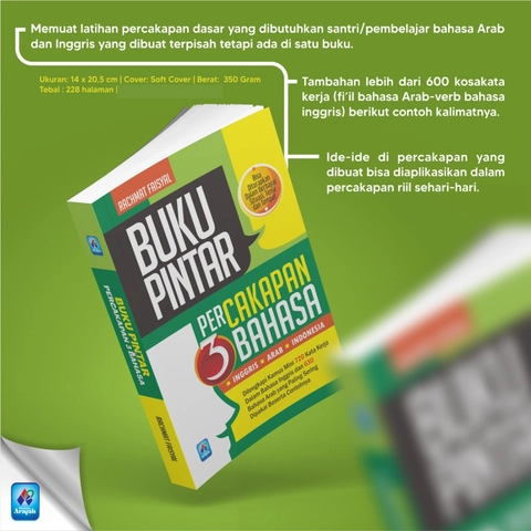 Pustaka Arafah - Buku Pintar Percakapan 3 Bahasa (Indonesia Inggris Arab)