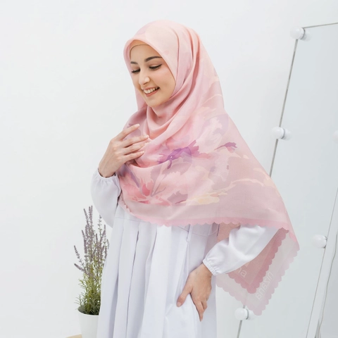 Nizana Hijab - Nizana Hijab - Voal Printed Anabia Ash - Nizana