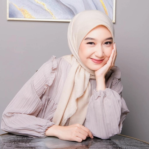 Ansania - Ansania Premium Scarf - Andine Polywool rawis - Hijab Kerudung Segiempat