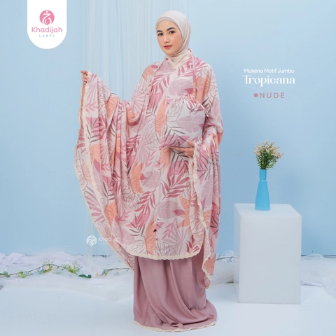 EVM Stockist - KhadijahLabel - Mukena Jumbo Tropicana 2 in 1 KhadijahLabel