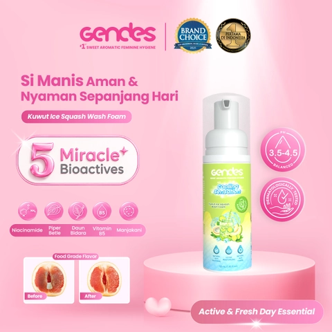 GENDES - Gendes Sweet Aromatic Feminine Care Wash Foam Kuwut Ice Squash 5 Miracle Bioactives