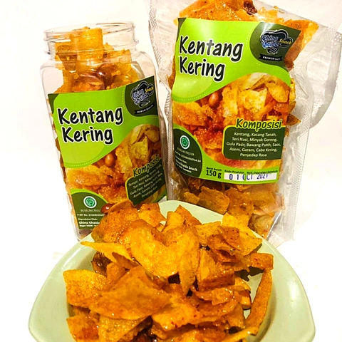 Ghina Ghaida Snack - Kentang Kering Toples