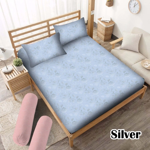 Episopie - Sarung Kasur Busa Embos Motif Silver