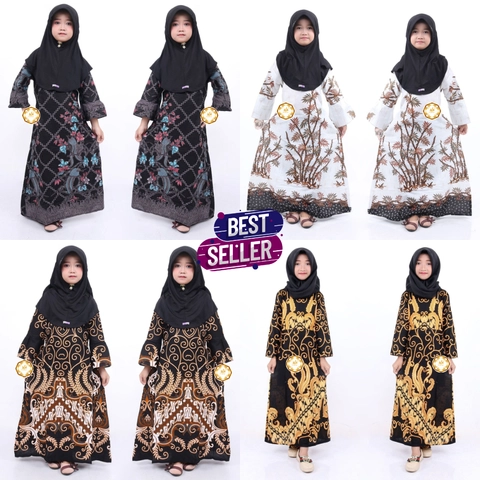 Rambe Batik Indonesia - Batik Baju Gamis Anak Usia 3-10th