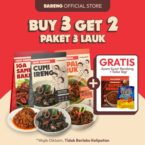 Lahap Bareng - Lahap Bareng - Paket Hemat 3 Lauk