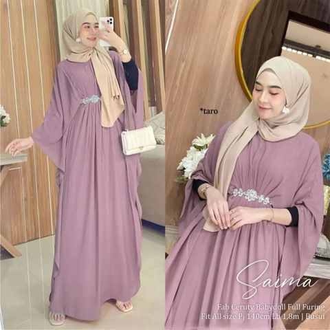 Bursanekashop - Saima Kaftan Kaftan Wanita Terbaru