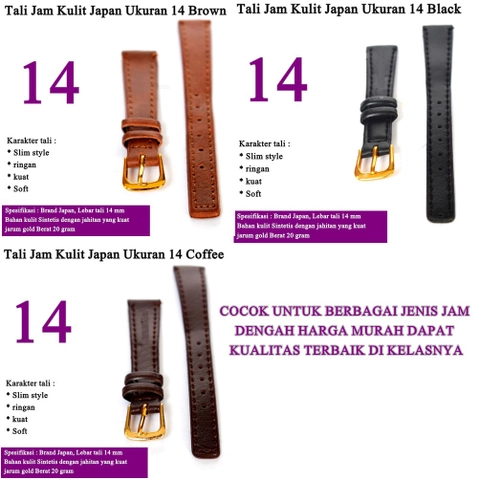 Lanc Fashion - Tali Jam Tangan Kulit Japan Style Soft Jahit