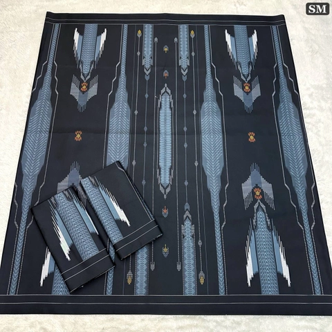 Batik Alfin - Sarung Batik pria dewasa motif BHS hitam modern terbaru bagus banget