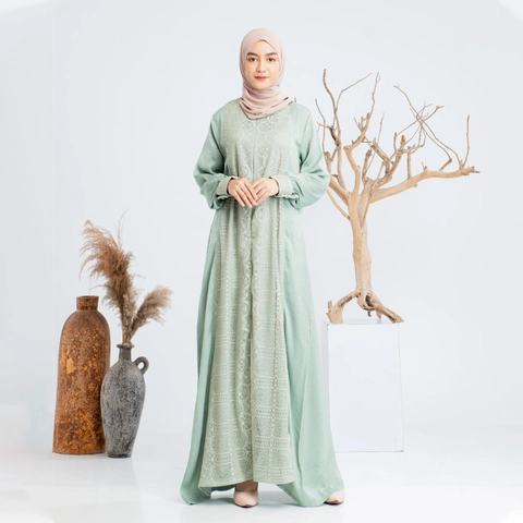 COLLECTION SARJANA - Gamis Batik Kaarima - Gamis -Syari - Berlengan Kancing