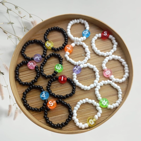 ALMIRA STORE - Cincin Manik Huruf Inisial