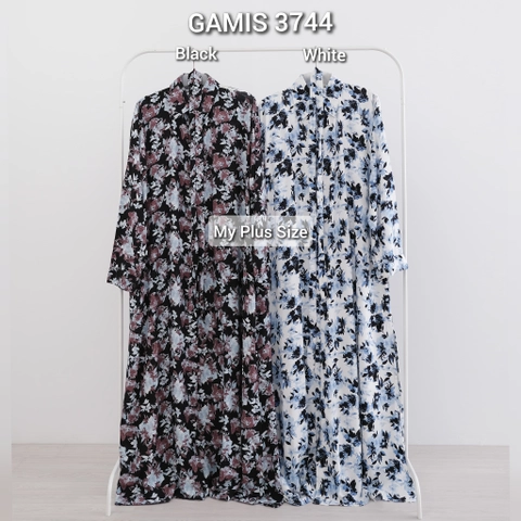 My Plus Size - Gamis Rayon Bunga Jumbo Wanita 3744 Ld 130 & 145 cm