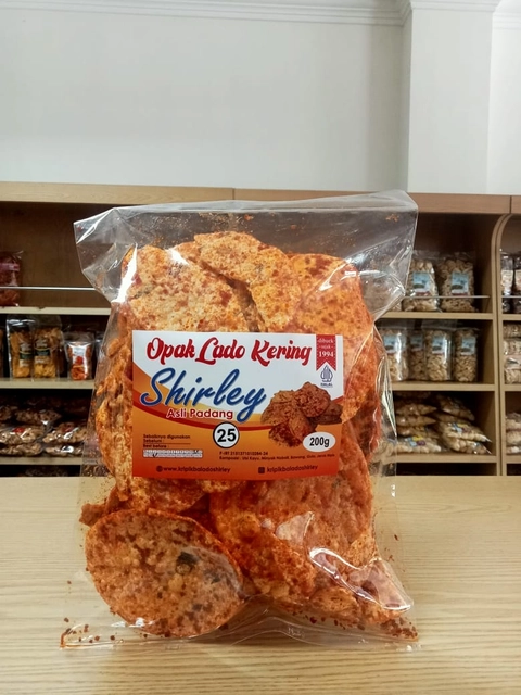 Kripik Balado Shirley - Opak Lado Kering Shirley