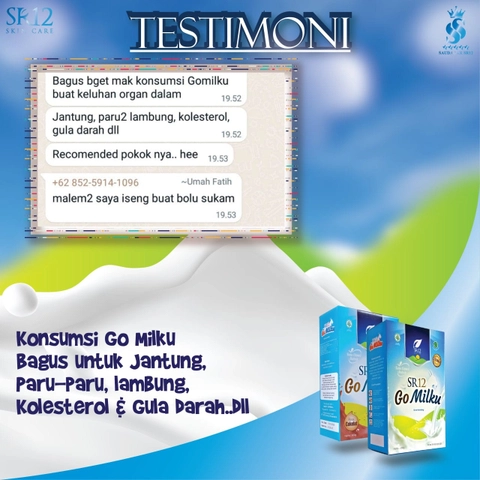SR12 Gomilku Susu Kambing Etawa Untuk Kesehatan Jantung