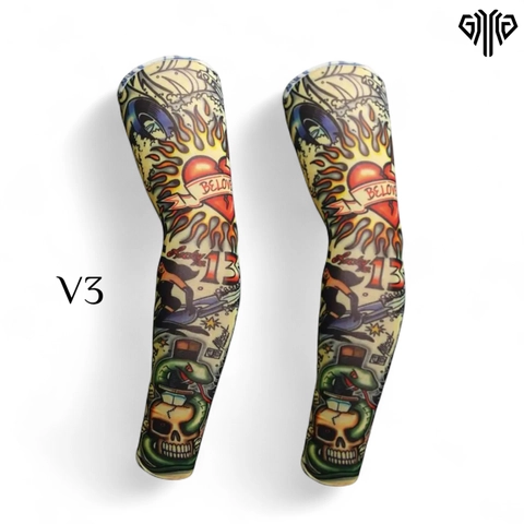 GAWUNG - GAWUNG Manset Tangan Motif Tatto Tato Sepasang Sarung Lengan Tangan Macho Sport & Fashion ANTTR